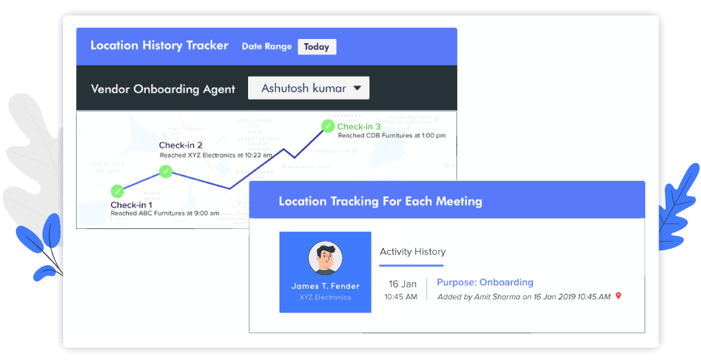 Vendor Onboarding Software - location tracking reports