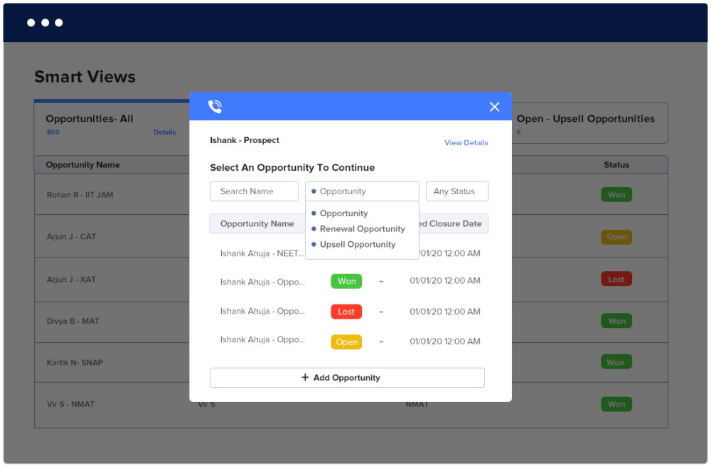 Opportunity Management CRM For B2C Businesses - LeadSquared