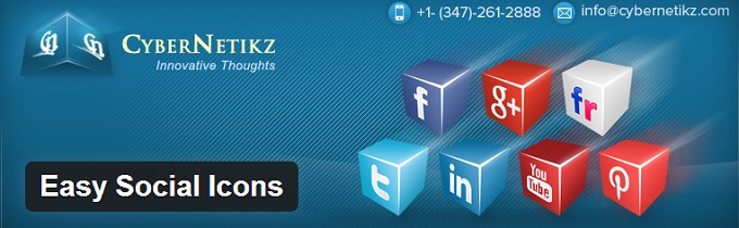 Must have plugins for WordPress - easy social Icons