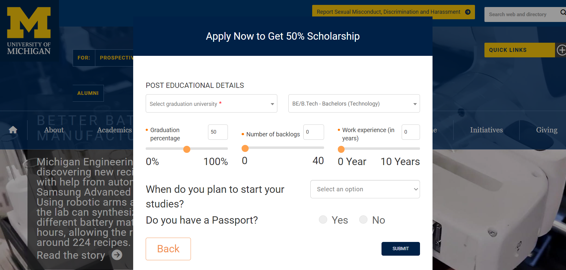 University of Michigan - higher-education-email-marketing