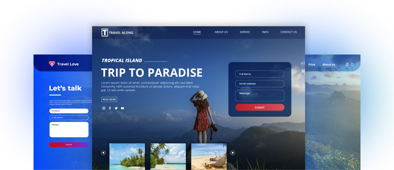 High-converting Landing Page Templates- travel crm