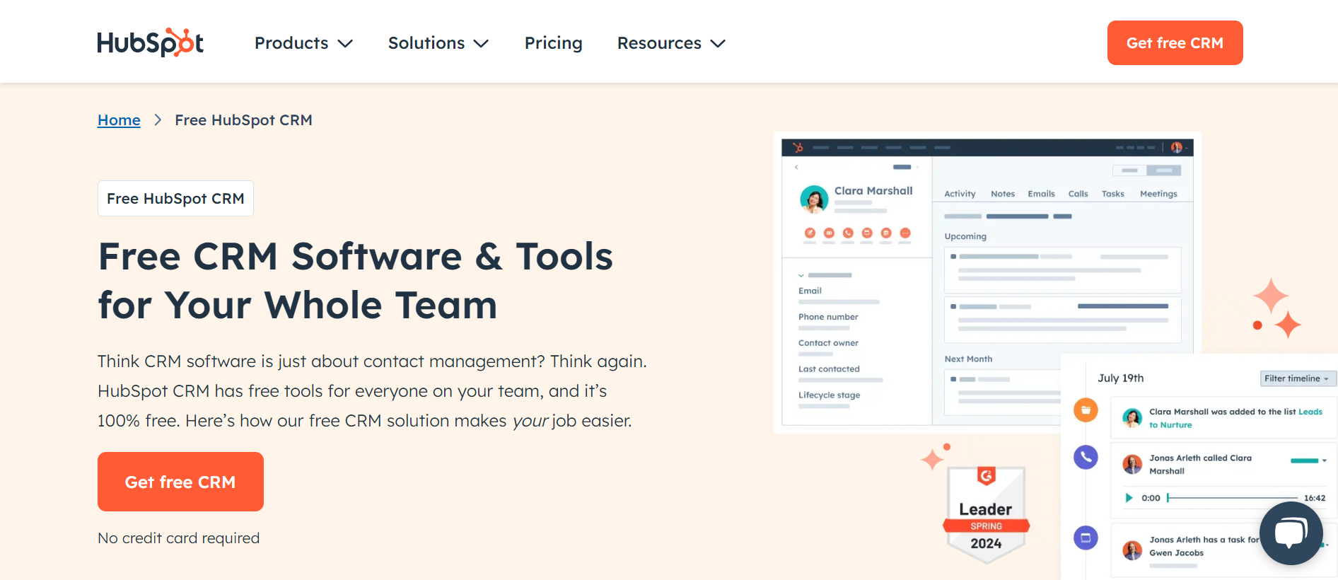 hubpot- crm for outbound sales