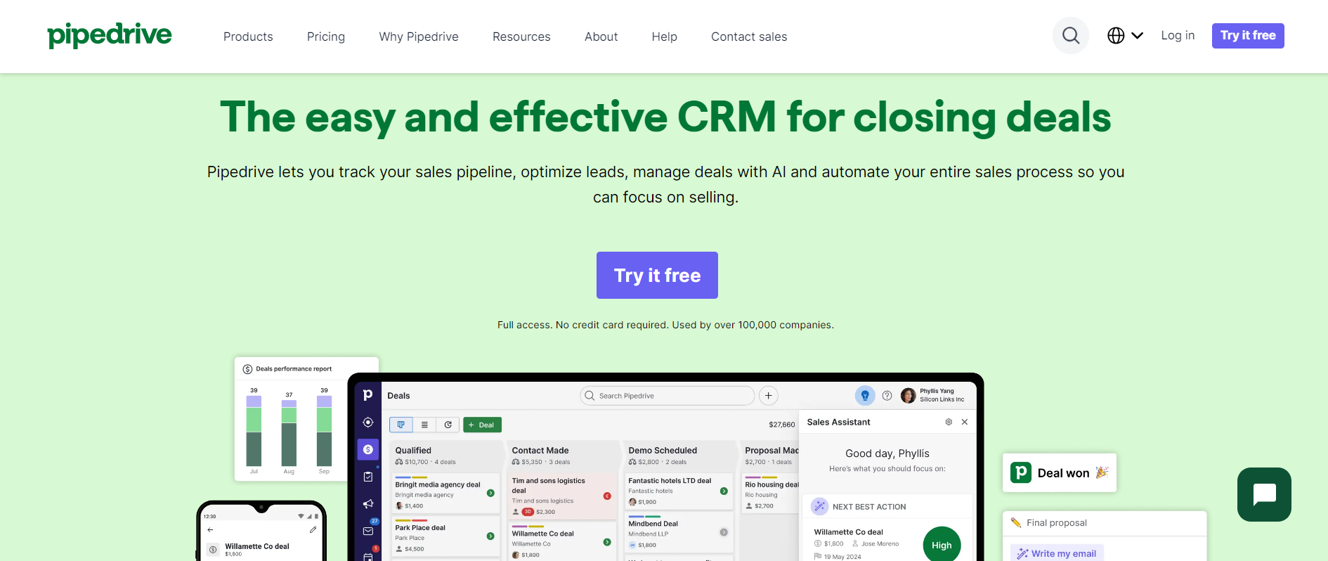 pipedrive- crm for outbound sales