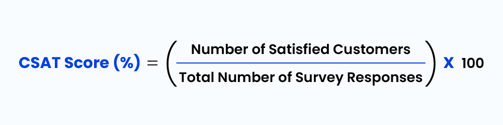 Customer Satisfaction Scores formula - automotive kpi