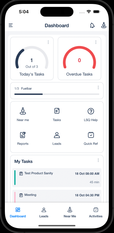 Mobile Homepage Builder - crm sales process flow