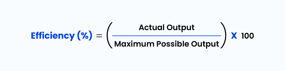 Production line efficiency formula - automotive kpi