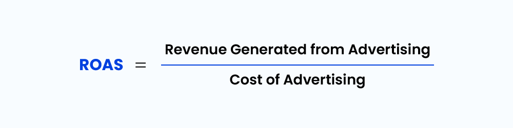 Return on Advertising Spend formula - automotive kpi