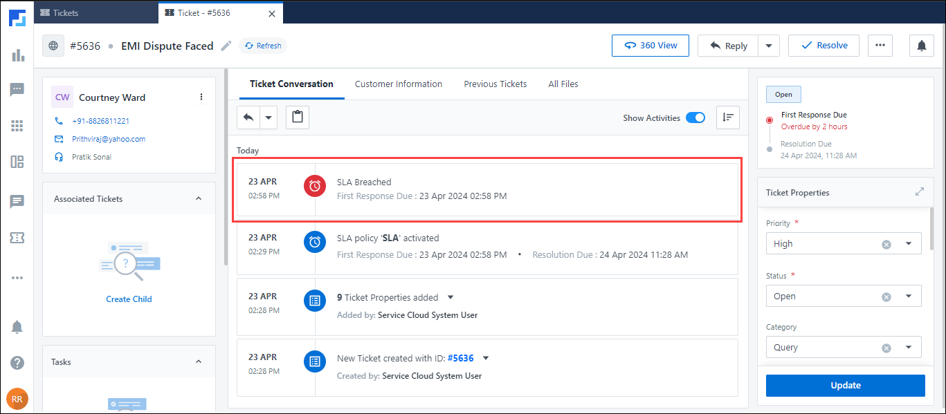 Service CRM SLA FO- sla guide